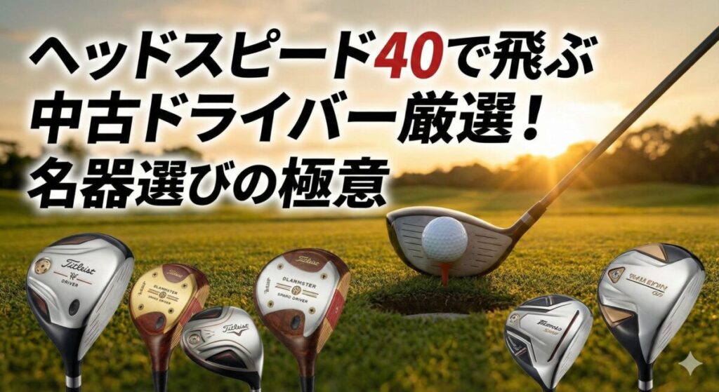 ヘッドスピード40 飛ぶ 中古ドライバー