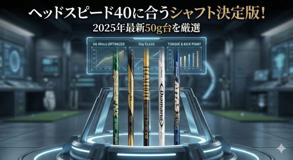 ヘッドスピード40に合うシャフト