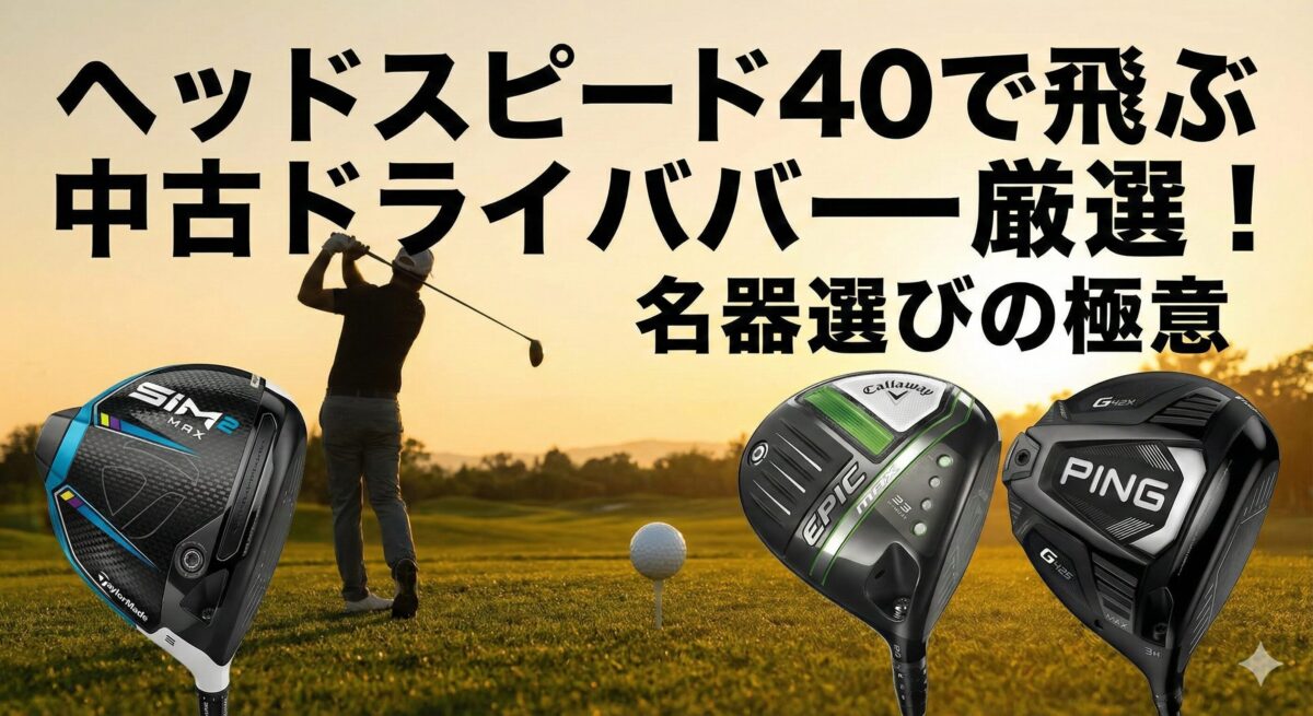 ヘッドスピード40 飛ぶ 中古ドライバー