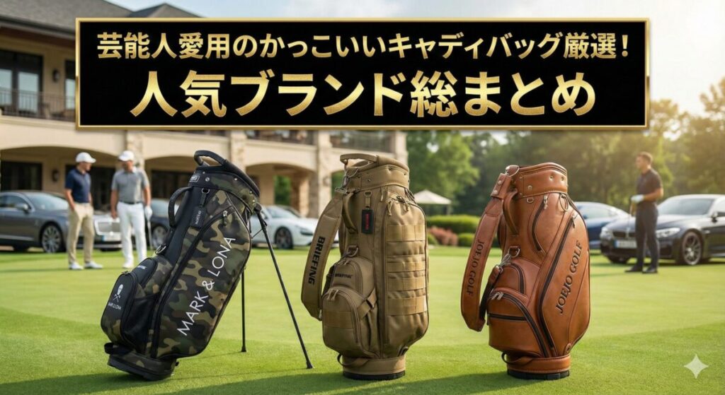 かっこいい 芸能人 キャディバッグ