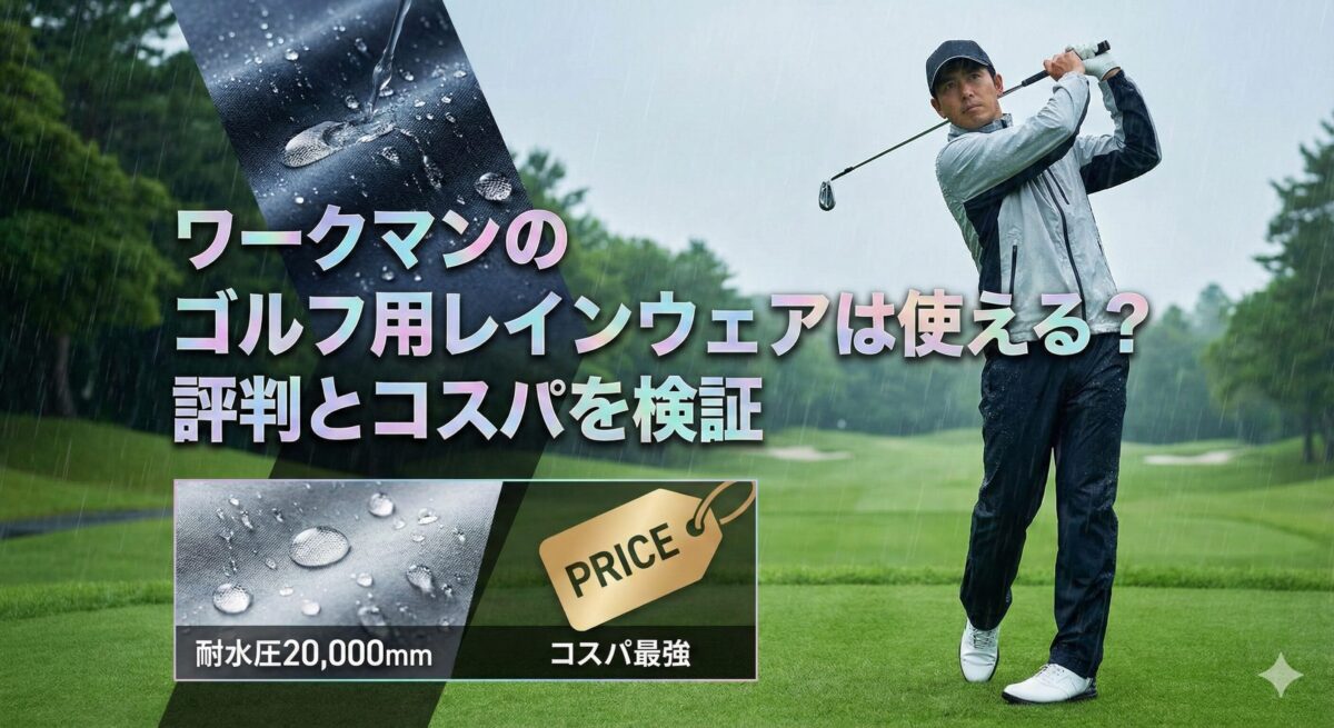ゴルフ レインウェア ワークマン
