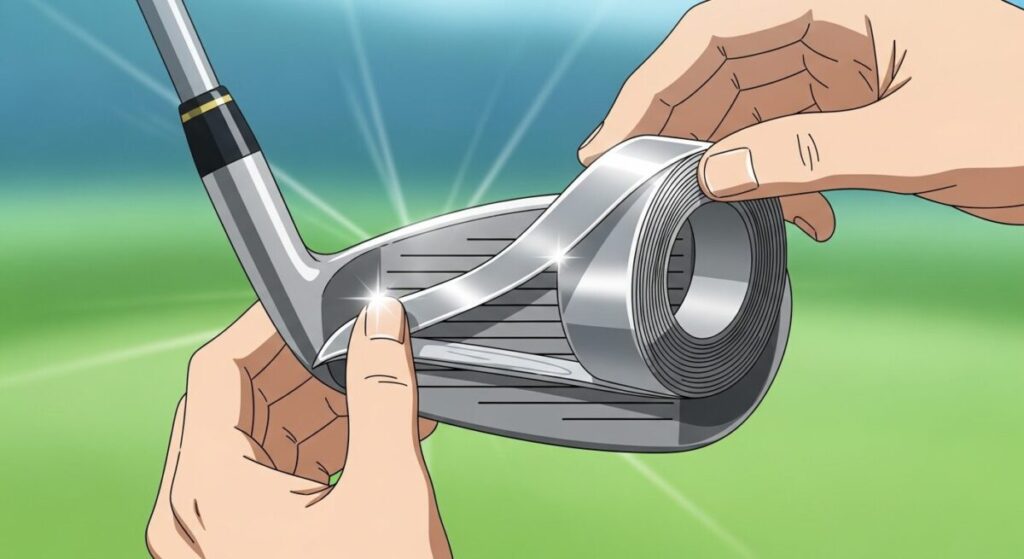 アイアンの鉛の貼り方