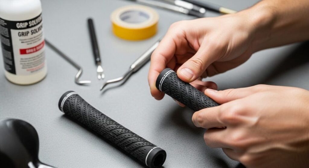 ゴルフパートナー グリップ交換