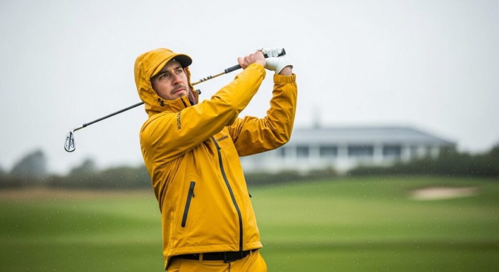 ゴルフ レインウェア ワークマン