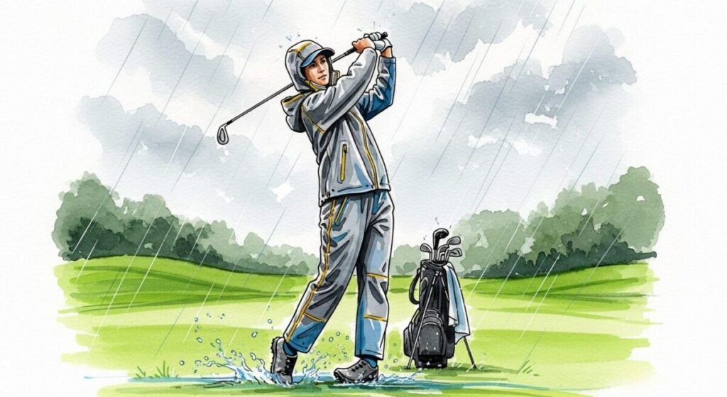 ゴルフ レインウェア ワークマン