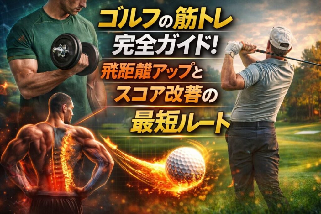 ゴルフの筋トレ完全ガイド！飛距離アップとスコア改善の最短ルート