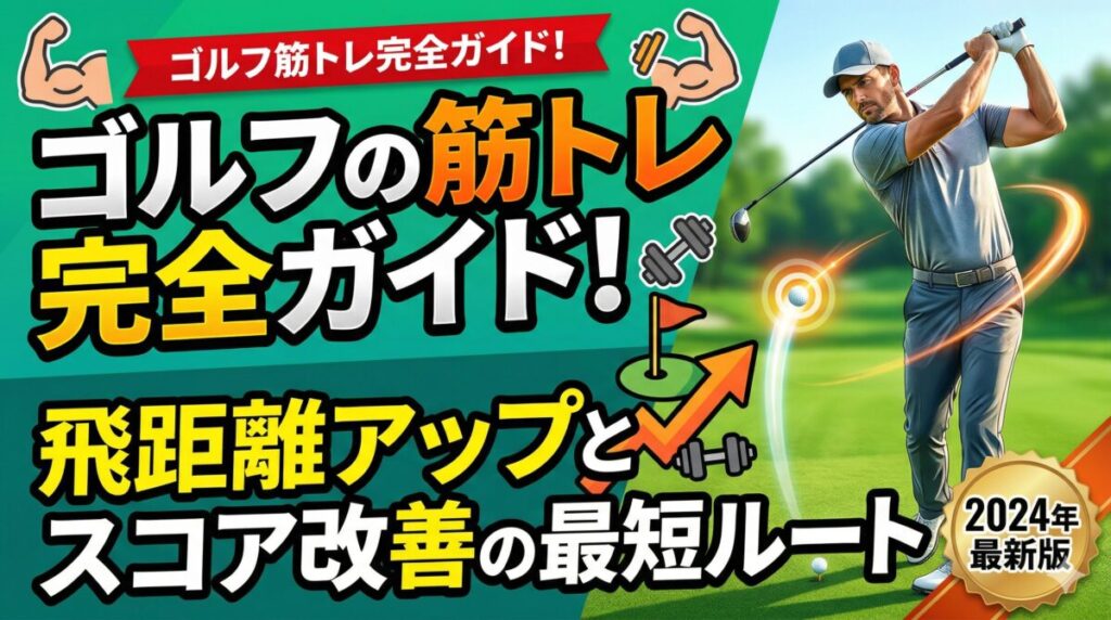 ゴルフの筋トレ完全ガイド！飛距離アップとスコア改善の最短ルート