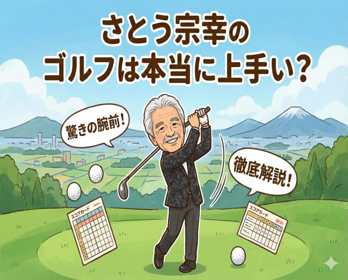 さとう宗幸のゴルフは本当に上手い？ハンデ5・公式競技出場の驚きの腕前を徹底解説
