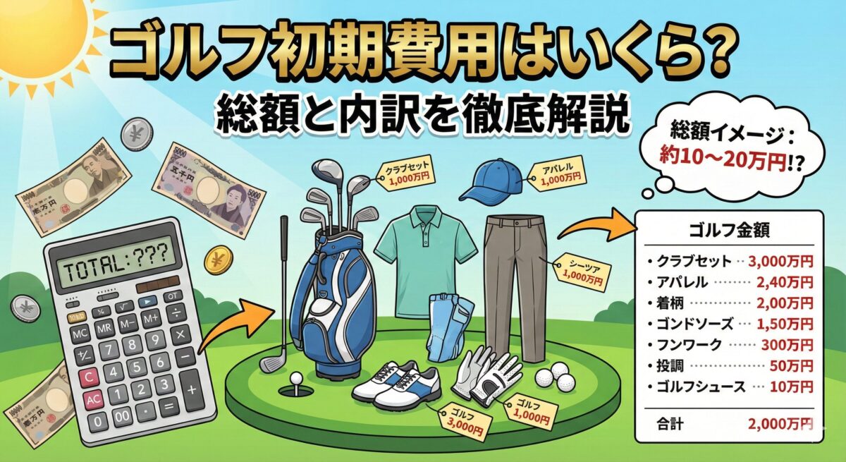 ゴルフ初期費用はいくら？総額と内訳を徹底解説 - 19番ホール研究所