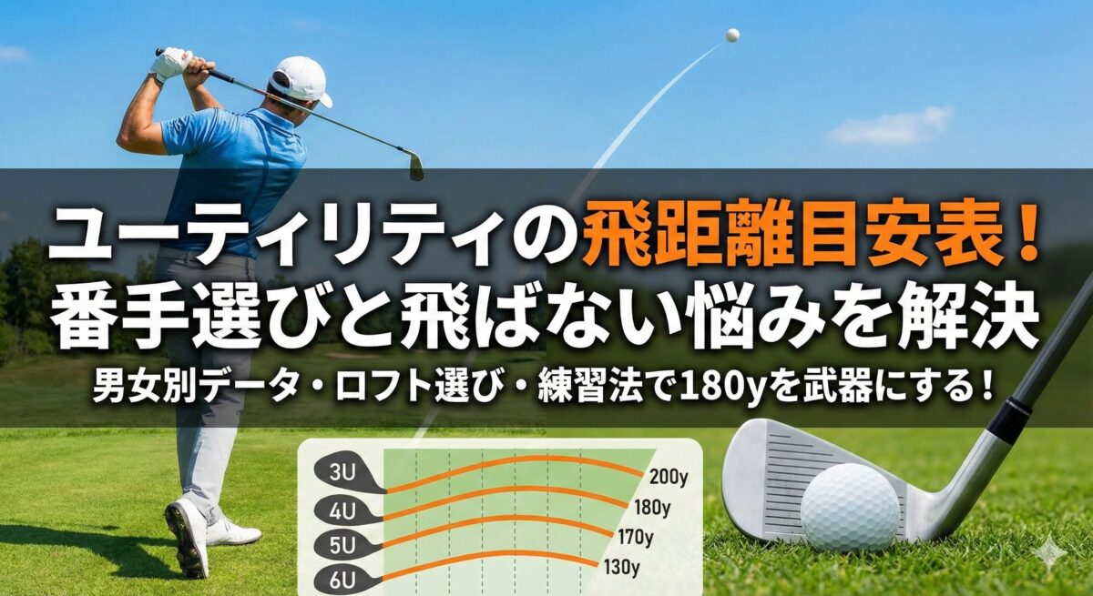 ユーティリティの飛距離目安を完全解説！番手・HS別早見表