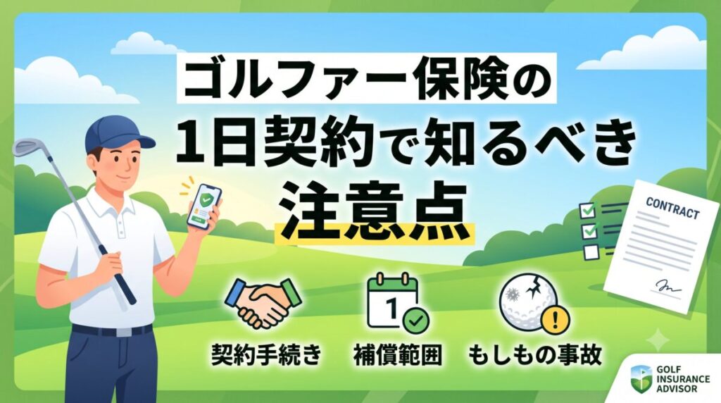 ゴルファー保険の1日契約で知るべき注意点