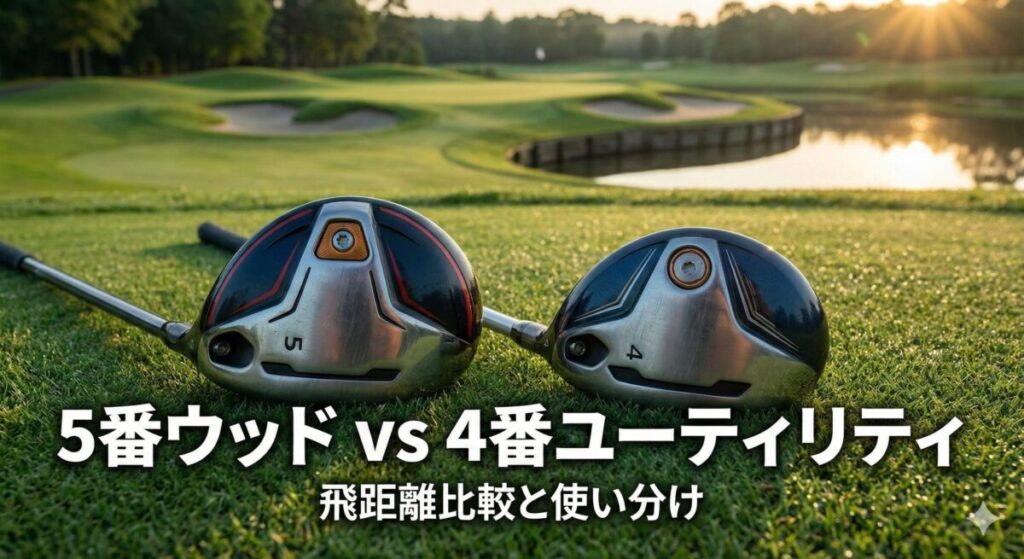 5番ウッドと4番ユーティリティの飛距離比較と使い分け