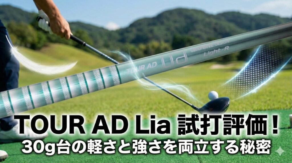 TOUR AD Lia試打評価！30g台の軽さと強さを両立する秘密