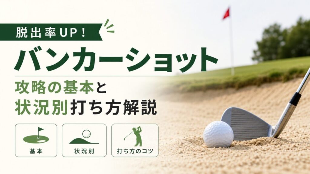 脱出率UP!バンカーショット攻略の基本と状況別打ち方解説