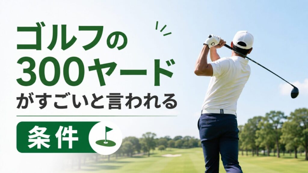 ゴルフの300ヤードがすごいと言われる条件