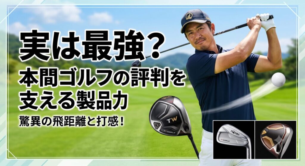 実は最強？本間ゴルフの評判を支える製品力
