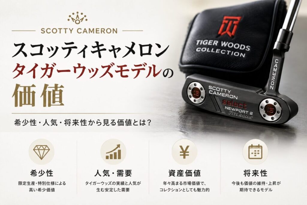 スコッティキャメロン タイガーウッズモデルの価値