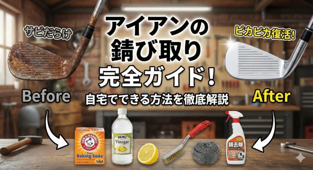 アイアンの錆び取り完全ガイド！自宅でできる方法を徹底解説