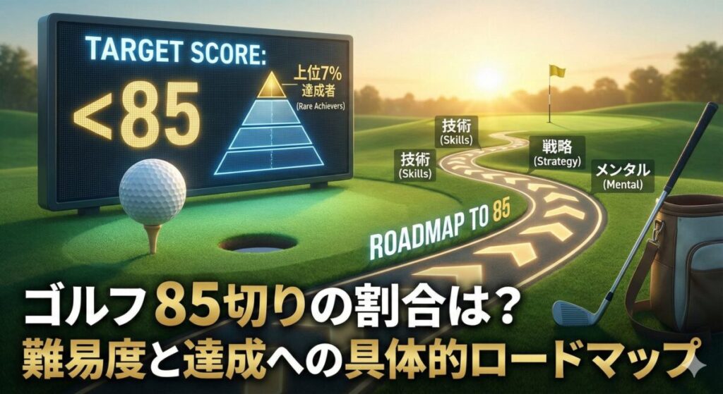 ゴルフ 85切り 割合