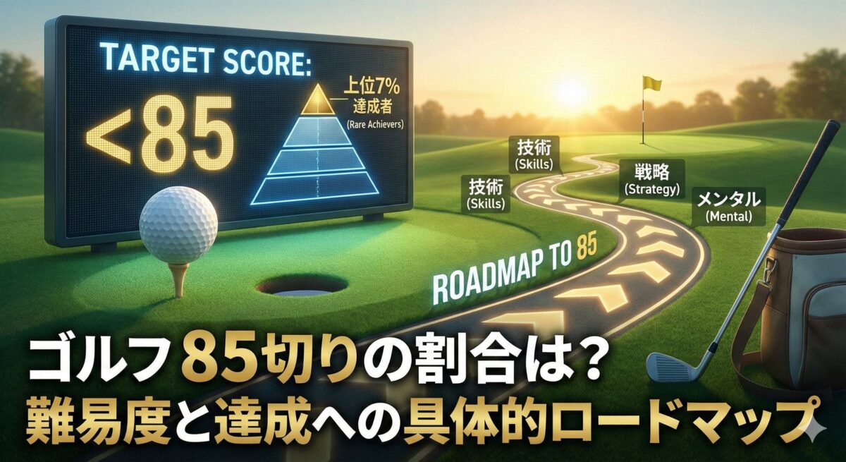 ゴルフ 85切り 割合