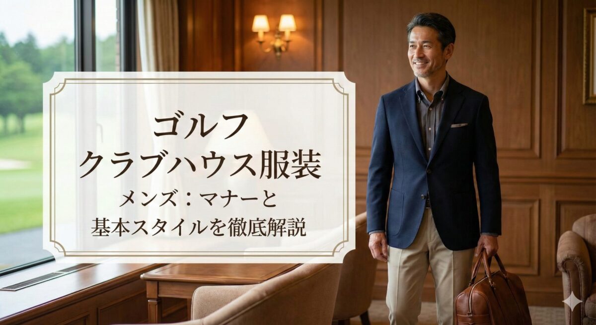 ゴルフ クラブハウス 服装 メンズ