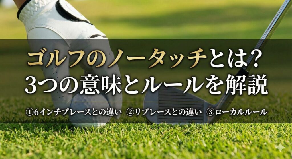 ゴルフ ノータッチとは