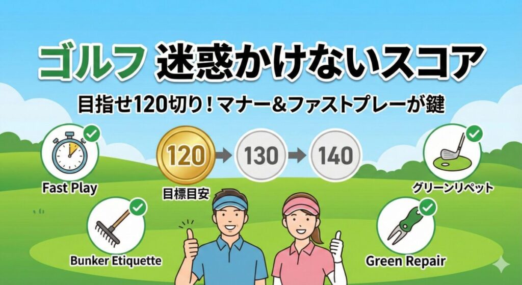 ゴルフ 迷惑かけないスコア