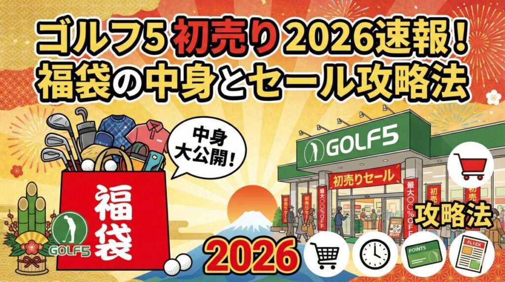 ゴルフ5 初売り 2026速報！福袋の中身とセール攻略法
