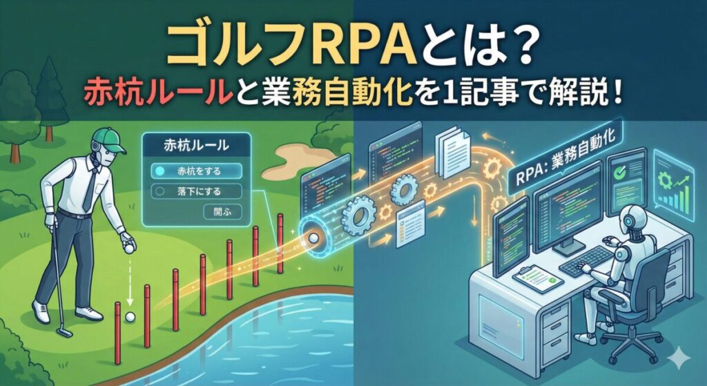 ゴルフRPAとは？赤杭ルールと業務自動化を1記事で解説！