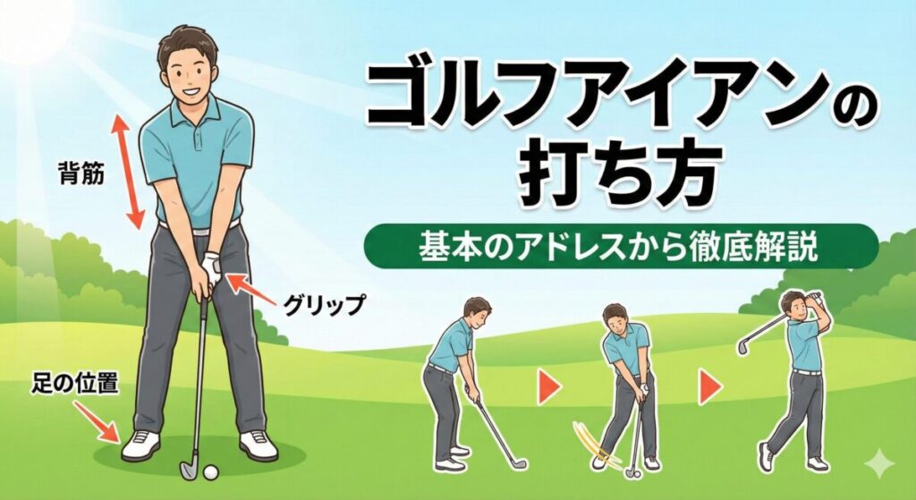 ゴルフアイアンの打ち方