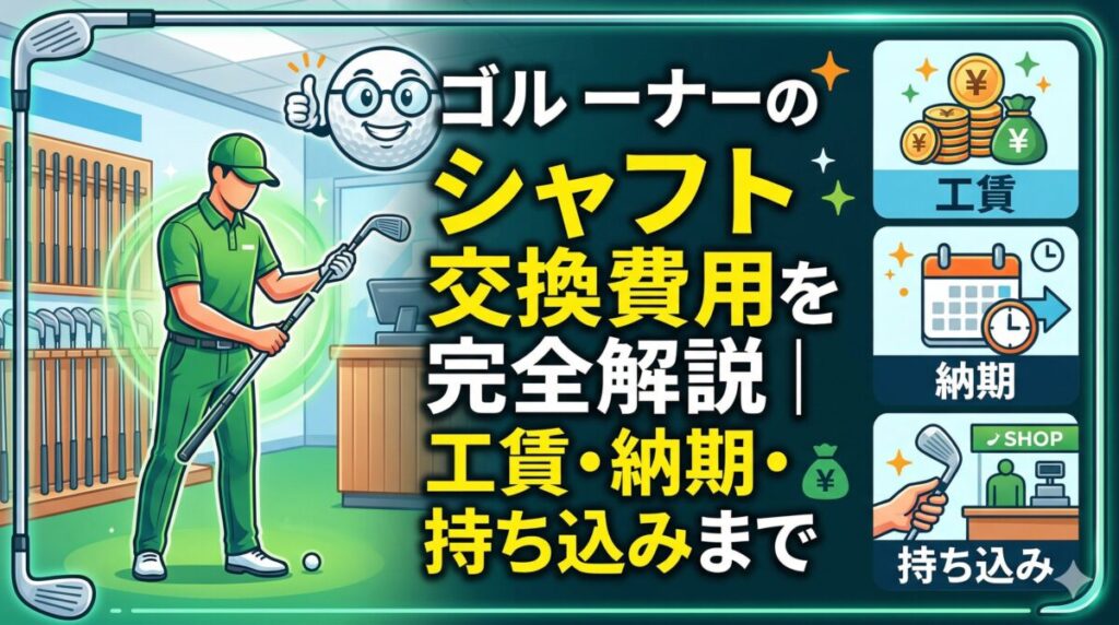 ゴルフパートナーのシャフト交換費用を完全解説｜工賃・納期・持ち込みまで