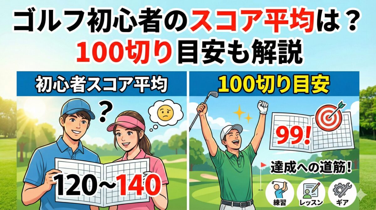 ゴルフ初心者のスコア平均は？100切り目安も解説