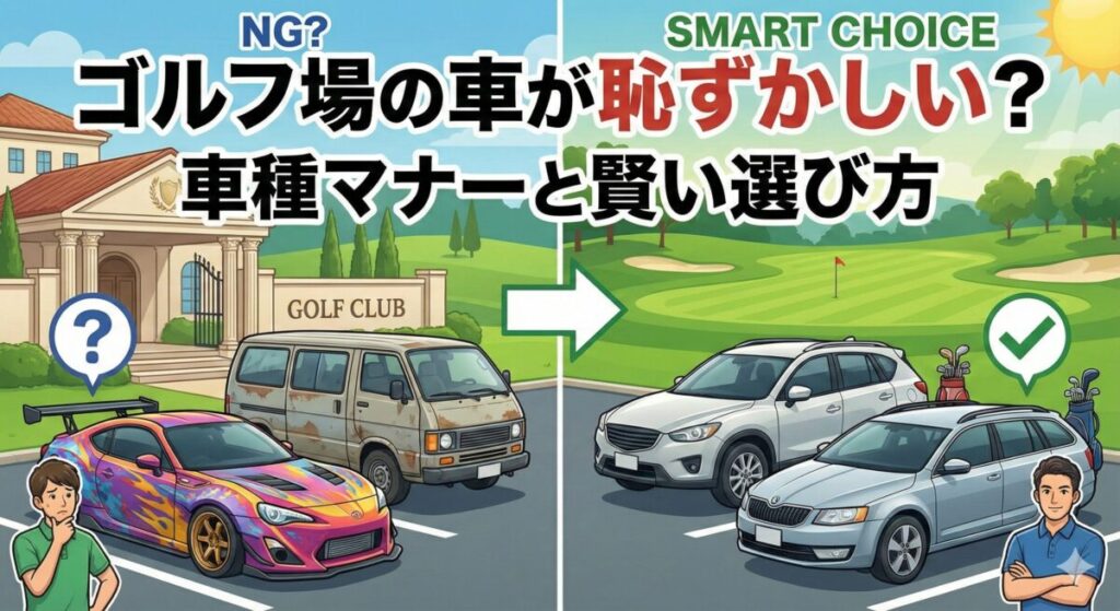 ゴルフ場の車が恥ずかしい？車種マナーと賢い選び方