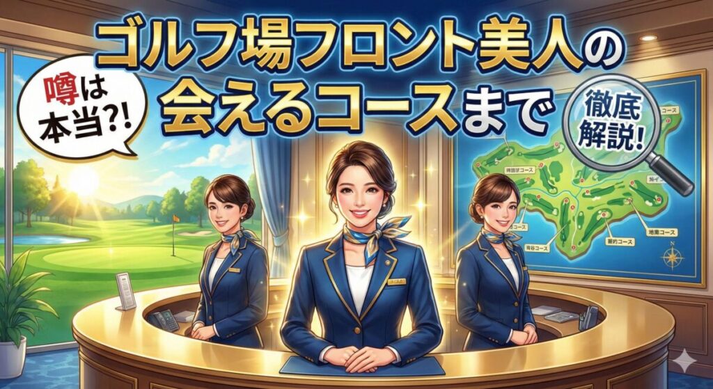 ゴルフ場フロント美人の噂は本当？会えるコースまで徹底解説！