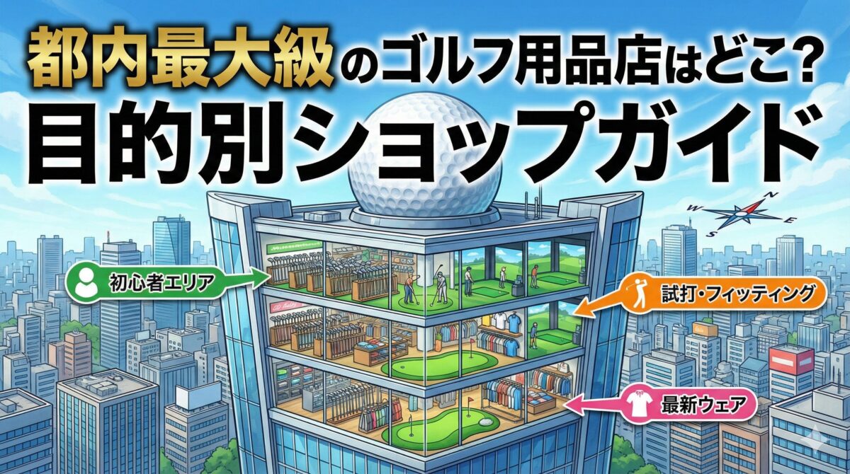 ゴルフ用品店 都内最大級はどこ？目的別ショップガイド