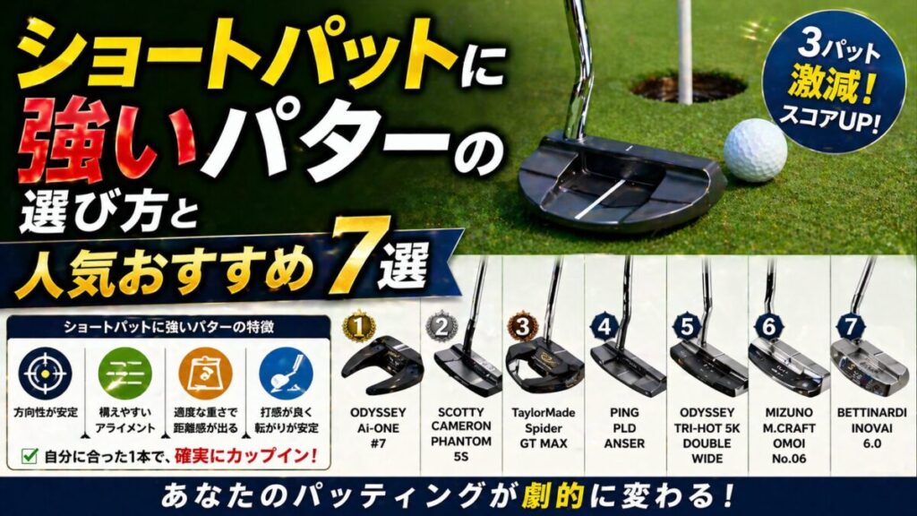 ショートパットに強いパターの選び方と人気おすすめ7選