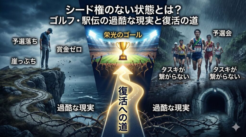 シード権のない状態とは？ゴルフ・駅伝の過酷な現実と復活の道
