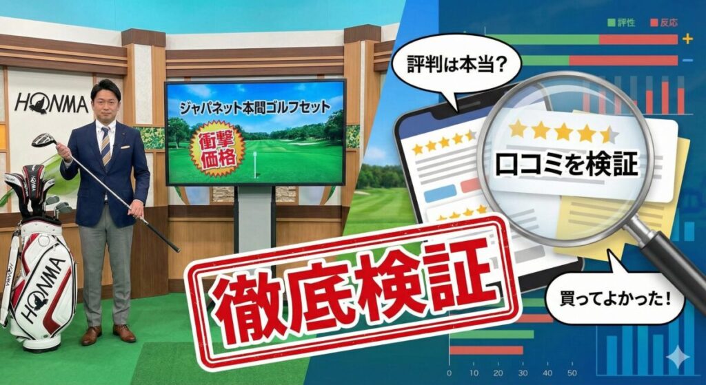 ジャパネット 本間 ゴルフ セット 評判