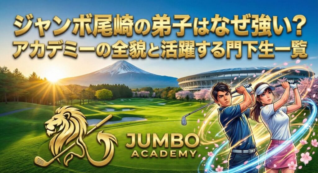 ジャンボ尾崎の弟子はなぜ強い？アカデミーの全貌と活躍する門下生一覧