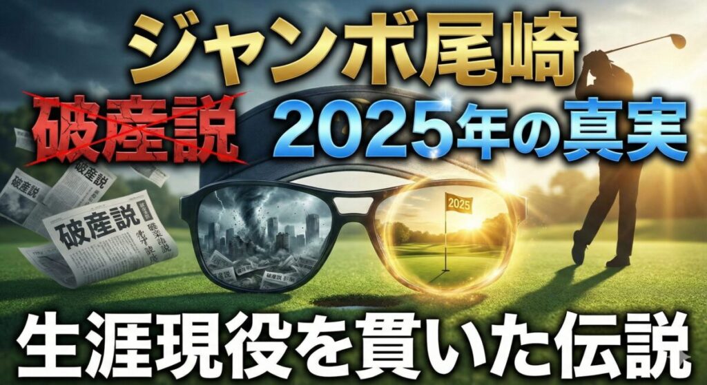 ジャンボ尾崎の破産説と2025年の真実｜生涯現役を貫いた伝説