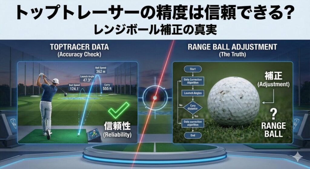 トップトレーサーの精度は信頼できる？レンジボール補正の真実