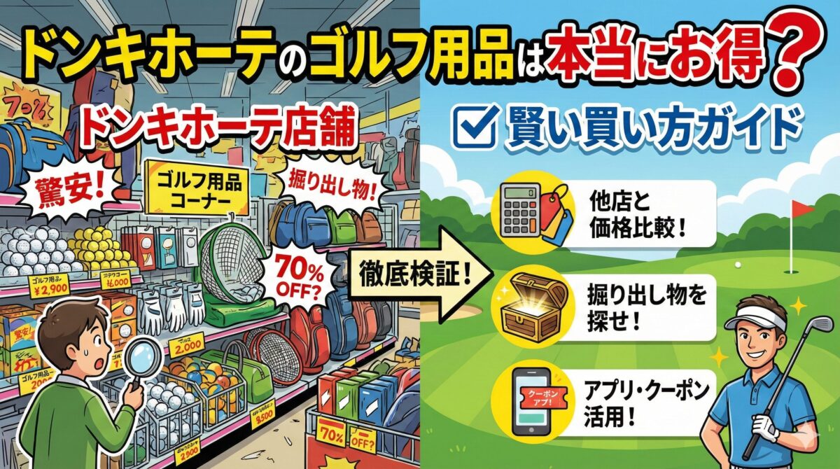 ドンキホーテのゴルフ用品は本当にお得？賢い買い方ガイド