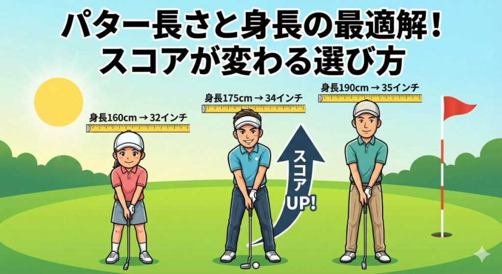パター長さと身長の最適解！