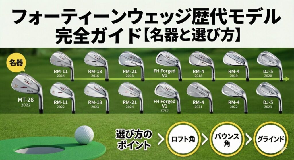 フォーティーンウェッジ歴代モデル完全ガイド