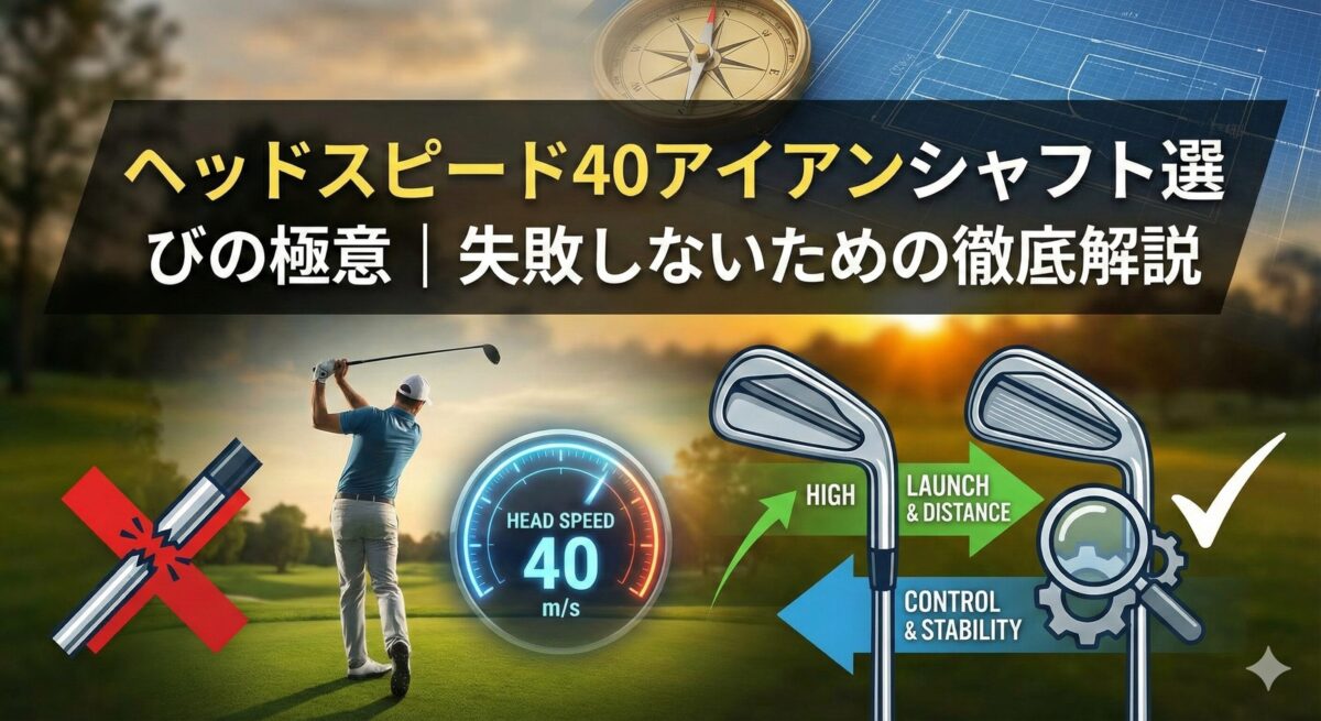 ヘッドスピード40アイアンシャフト