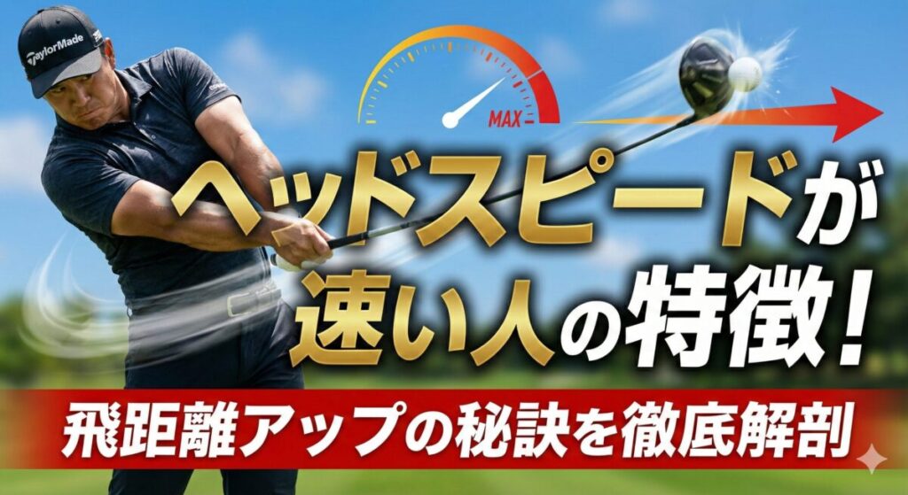 ヘッドスピードが速い人の特徴！飛距離アップの秘訣を徹底解剖