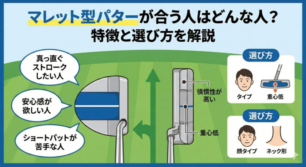 マレット型パターが合う人はどんな人？特徴と選び方を解説