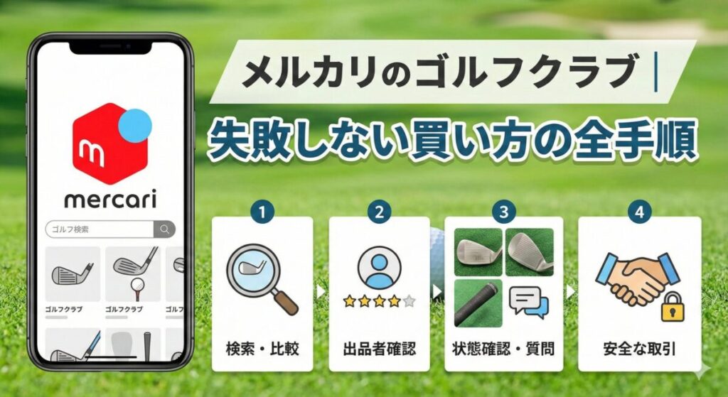 メルカリのゴルフクラブ｜失敗しない買い方の全手順