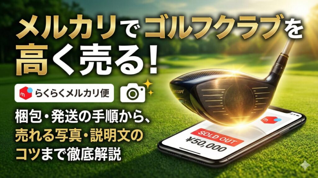 メルカリのゴルフクラブ｜梱包から発送、売るコツまで解説