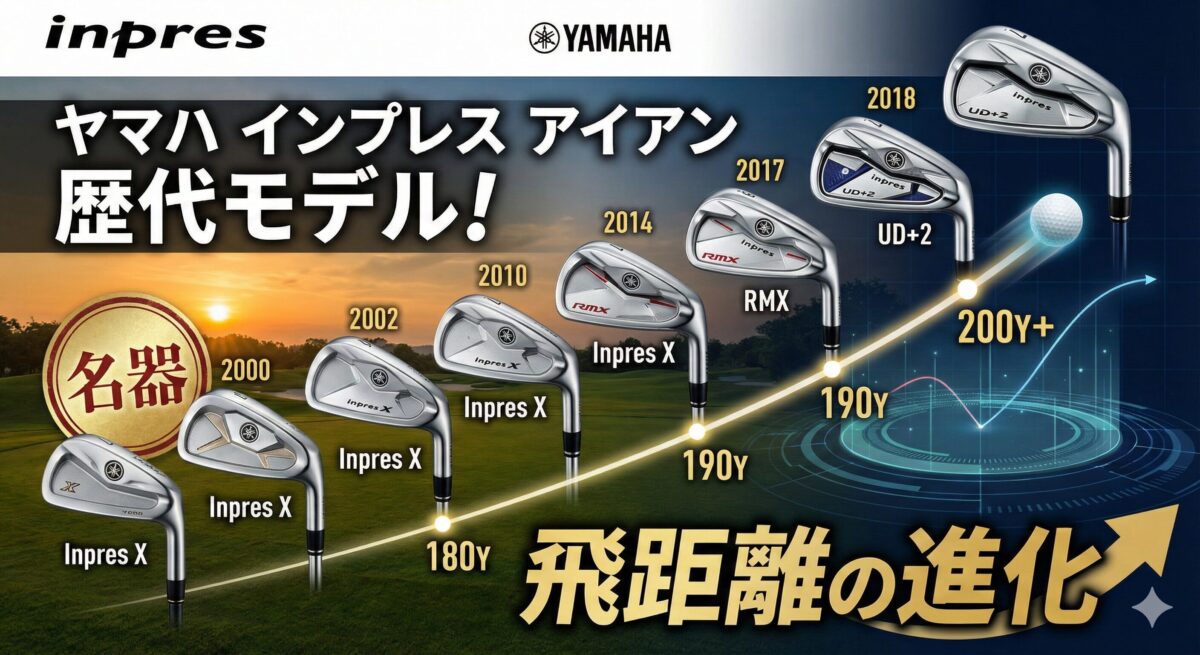 ヤマハ インプレス アイアン 歴代モデル！名器と飛距離の進化
